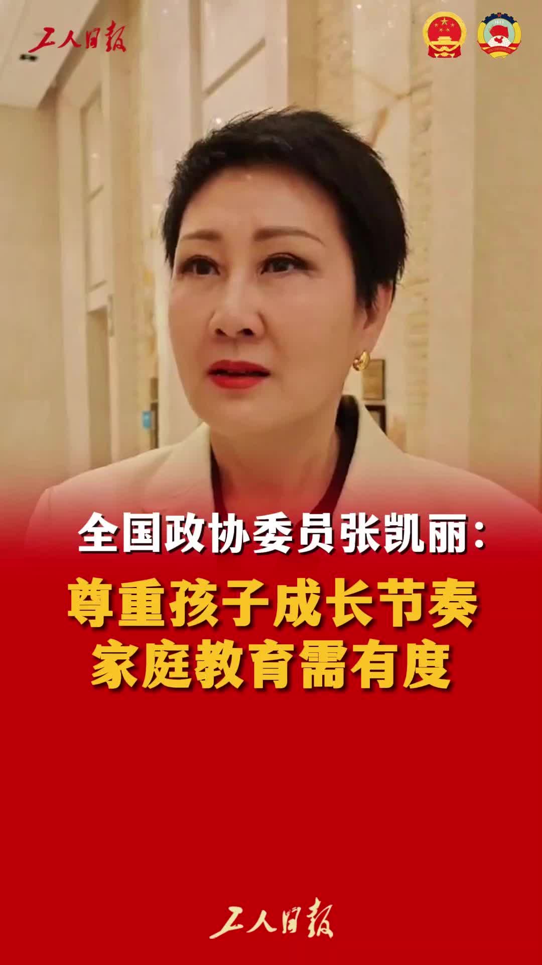 张凯丽委员谈赢在起跑线孩子们小时候需要的是玩耍