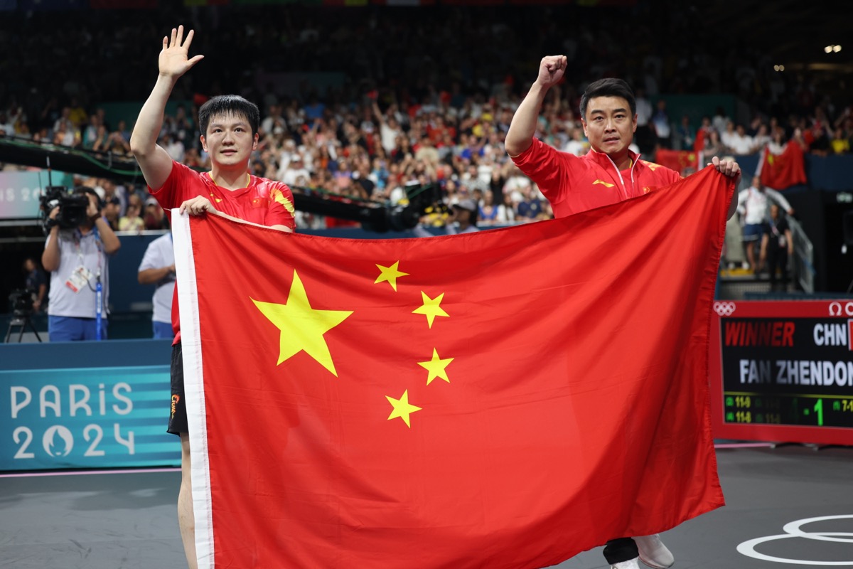 巴黎奥运会高清图集|第17金!樊振东成就"大满贯"!